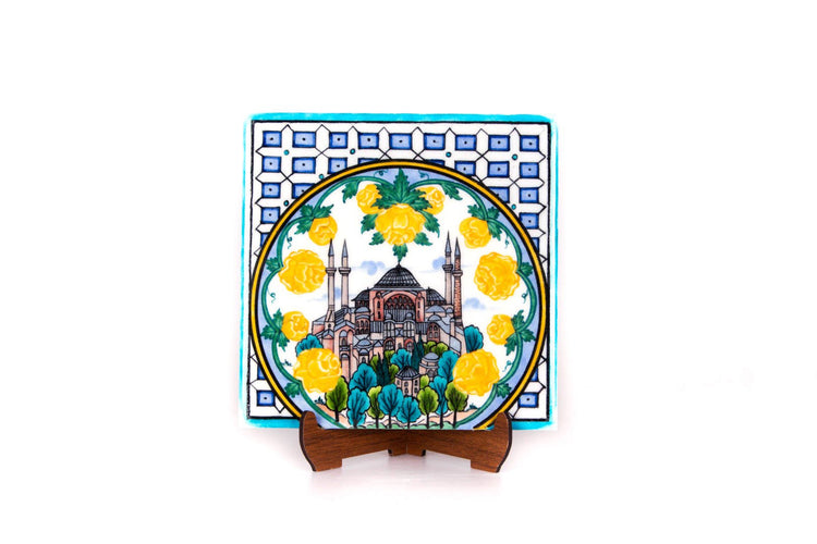 Ayasofya Desenli İznik Çini Karo - Karolar