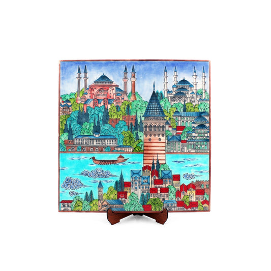 İstanbul Minyatür İznik Çini Karo No:4 - Karolar