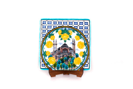 Ayasofya Desenli İznik Çini Karo - Karolar