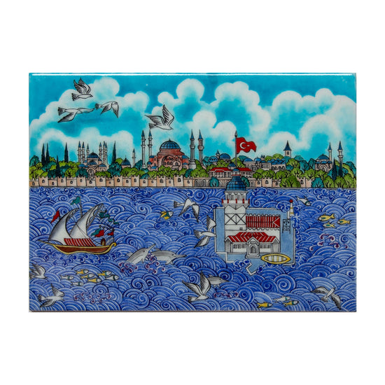 İstanbul Minyatür İznik Çini Pano - 1 - Panolar