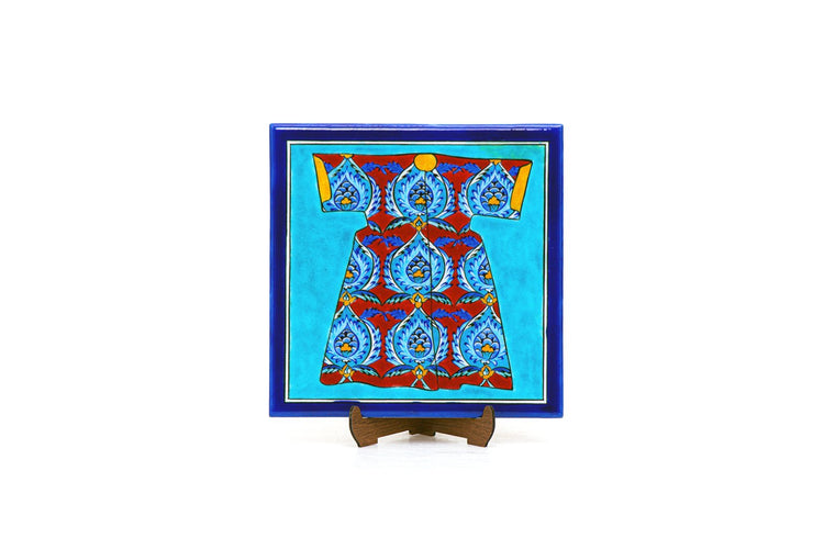 Kaftan Desenli İznik Çini Karo - Karolar
