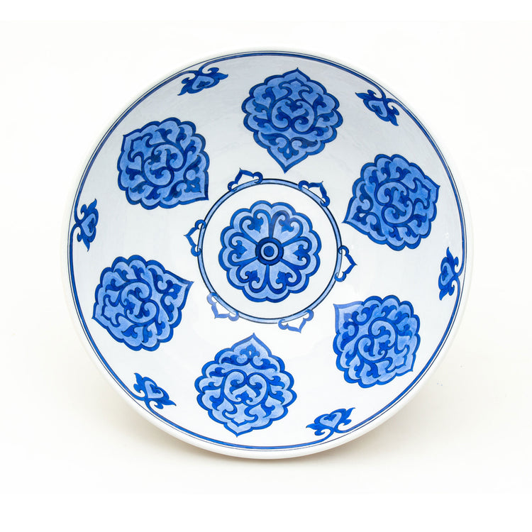 Muradiye Mosque Patterned Iznik Ceramic Footed Bowl