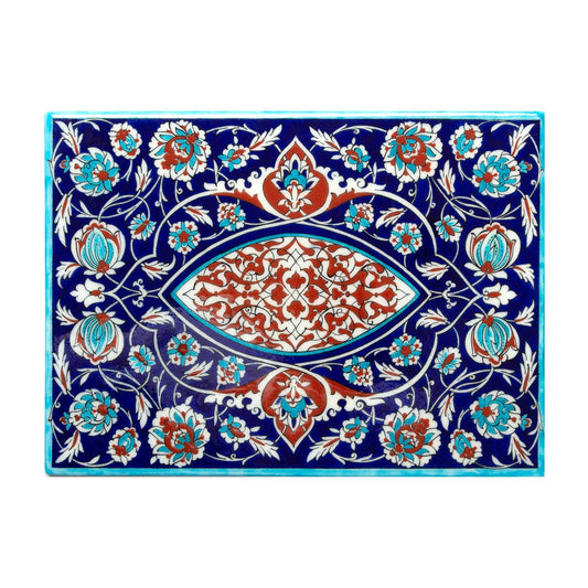 Rumi ve Hatayi Motifli İznik Çini Pano - Panolar